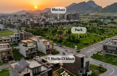 5 Marla Plot For Sale Block C-1 Multi Gardens  B-17 Islamabad